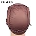 FU SHEN Large Wig Caps for Women for Making Wigs Brown Double Lace Ventilated Wig Caps for Making Wigs with Adjustable Straps and Combs Glueless Wig Cap for Big Head for Women(Brown, L)