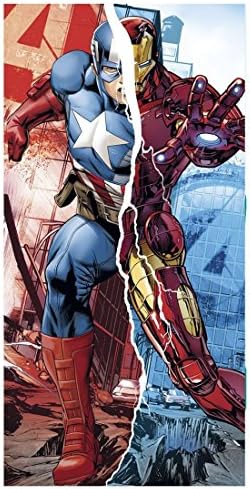 Avengers Captain America and Iron Man Towel