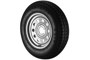 RUGGED TRAIL PRODUCTS ST205/75D15 | Trailer Tire | Silver Mod | Load Range D | 5 on 5" Bolt Pattern