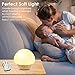 Baby Night Light, Mushroom Kids Child Night Lights with 16 Colors, Low-wattage, Adjustable Brightness, 4 Lighting Modes Bedside Soft Eye Caring LED Nursery Lamp for Feeding, Nursing, Changing Diaper