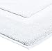 Pinzon Luxury Banded Bath Mat, White