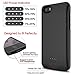 Battery Case for iPhone 5 5S Se, Paisue 4000 mAh iPhone 5s Battery Case Portable Ultra Slim Rechargeable Extended Charging Case for iPhone 5/5S/SE Power Protective Charger Case-Black