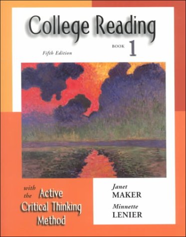 College Reading with the Active Critical Thinking Method:...