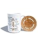 Orphic Nature Funny Mug and Coaster Set - Giraffe Wisdom - Large 15 Ounce Inspirational Giraffe Mug for Birthday and Any Special Occasions. Giraffe and Stand Tall with Friends, Family and Coworkers.