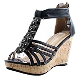 Top Moda Women's Ds-6 Wedge Sandals