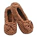 Snoozies Ballerina Womens Slippers - Leopard Slippers for Women - Brown - Large