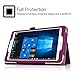 Fintie Chuwi Hi8 Folio Case - Premium PU Leather Cover with Stylus Holder for Chuwi Hi8 / Hi8 Pro / Vi8 / Vi8 Plus 8-Inch Tablet, Purple