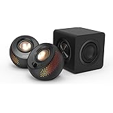 Creative Pebble X Plus 2.1 USB-C Computer Speakers with Subwoofer and Customizable RGB Lighting, Bluetooth 5.3, USB Audio, Up
