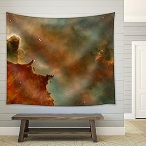 Colorful Cosmic Clouds - Fabric Wall Tapestry Home Decor - 51x60 inches