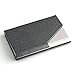 Partstock(TM) Business Name Card Holder Luxury PU Leather & Stainless Steel Multi Card Case, Crisp & Ready To Impress, with Magnetic Shut.(Dark Gray)