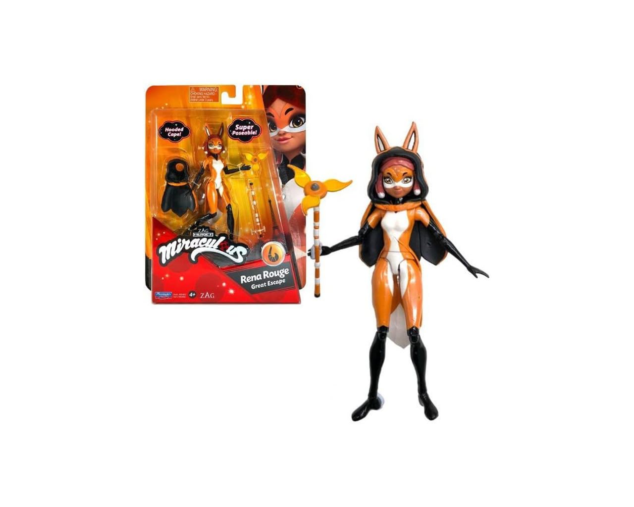Miraculous: Tales of Ladybug and Cat Noir Rena Rouge Doll | 12cm Alya Superhero Toy With Accessories | Bandai Dolls Range