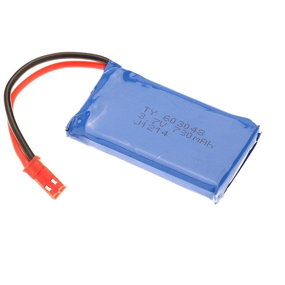 YUNIQUE GREEN-CLEAN-POWER - Rechargeable Lipo Battery 730mAh 3.7V for Drone | Compatible with Wltoys V636 V686 V686G V686K JJRC V686 | Lightweight and Durable | 53x27x8 mm - 22 gr, Blue