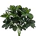 GTIDEA Artificial Shrubs Plants Fake Silk Schefflera Bushes Real Touch Faux Greenery Leaf Arrangements Indoor Outdoor Garden Office Home Table Centerpieces Wall Hanging D&eacute;cor 2pcs primary