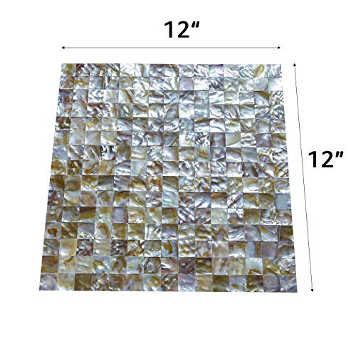 Art3d Peel and Stick Mother of Pearl Shell Tile for Kitchen