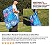 Extra Large Heavy Duty Soccer Ball Mesh Bag for Sports, Beach and Swimming Gears. Adjustable Shoulder Strap Made to Fit Adults and Kids. Secure Side Pocket for your Personal Item. 40x30 IN, Blue