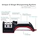 Kitchen Knife Sharpener From Gimehome,2 Stage Coarse & Extra-Fine Sharpening System For Serrated Knives,Scissors,Fishhook (Red)