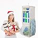Christmas Hanging Gift Wrap Storage Organizer - Durable Wrapping Paper Organizer Bag Holds up to 20 Rolls of 40