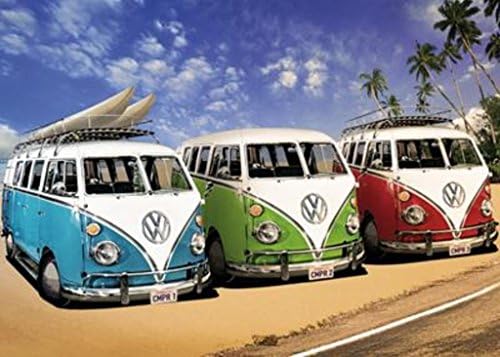 VW Campers Photo Art Print Giant Poster 55x39