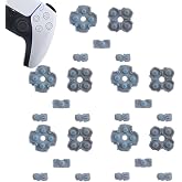 5 Sets Silicone Conductive Rubber Pads Replacement for Playstation 5 PS5 Controller Parts for BDM-010 DualSense 5 L1 R1 L2 R2 Adhesive Button Changing Keypad Repair Replacement Part Tool Kit(1.0)