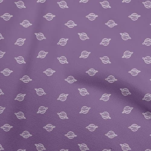 oneOone Cotton Silk Violet Fabric Minimal Planet