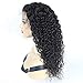 Curly Human Hair Lace Front Wigs 130% Density Brazilian Deep Curly Wig with Baby for Black Women