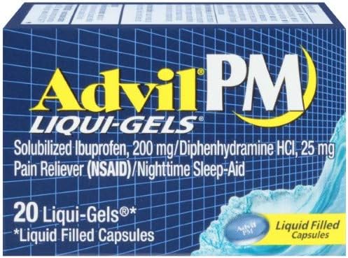 Advil PM Pain Reliever/Nighttime Sleep-Aid Liqui-Gels (Value Pack of 2)