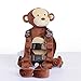 Berhapy 2 in 1 Monkey Toddler Safety Harness Backpack Children's Walking Leash Strap（Brown）