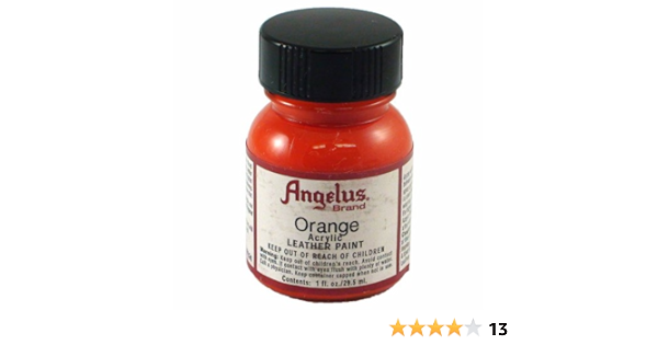 orange leather paint