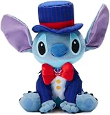 Disney Store Stitch Lilo & Stitch Soft Toy 35cm UK Outfit Union Jack Pin
