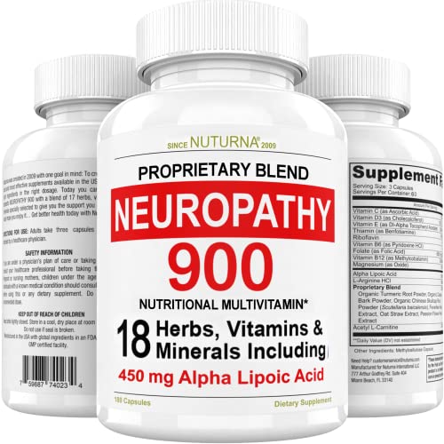 Neuropathy Nerve Nutritional Blend with 900 mg Alpha Lipoic Acid