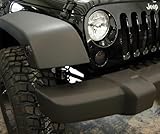 Recon Jeep Wrangler JK LED Smoked Front Turn Signal and Side Fender Lens Combo - Includes Smoked LED Lenses # 264134BK & 264135BK