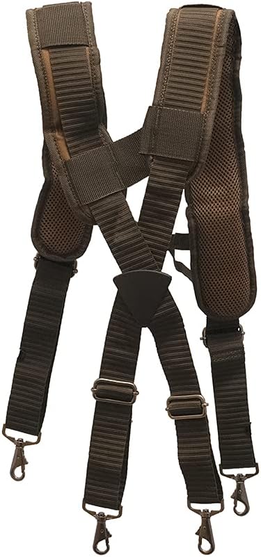 Bucket Boss - AirLift Tool Belt with Suspenders, Tool Belts - Original Series (50100), Brown, 52 Inch - Tool Belts - 