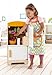 Hape Gourmet Kitchen Wooden Fridge | Cabinet Style Refrigerator Fridge Freezer with Ice Dispenser, Unique Toy Kitchen Playset for Kids