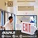 Exit Signs, AUSPICE LED Exit Sign Battery, Emergency Exit Sign, Self Contained 120V/277V Exit Light, UL Exit Sign with Emergency Lights, Energy Efficient, Long Lasting and Fire Resistance