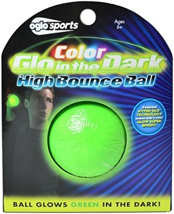 Oglo Sports Glow in the Dark 2.25" High Bounce Ball Green