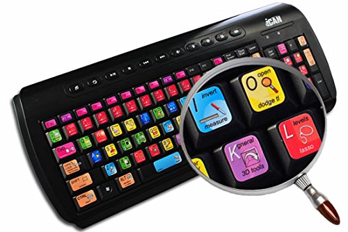 NEW ADOBE PHOTOSHOP KEYBOARD STICKER FOR DESKTOP, LAPTOP AND NOTEBOOK