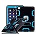 TabPow Case for iPad Mini 2nd,3rd,4th,5th Gen, Kidsproof Tablet Cover with Shoulder Strap and Stand, Hand Grip, Pencil Holder - Blue
