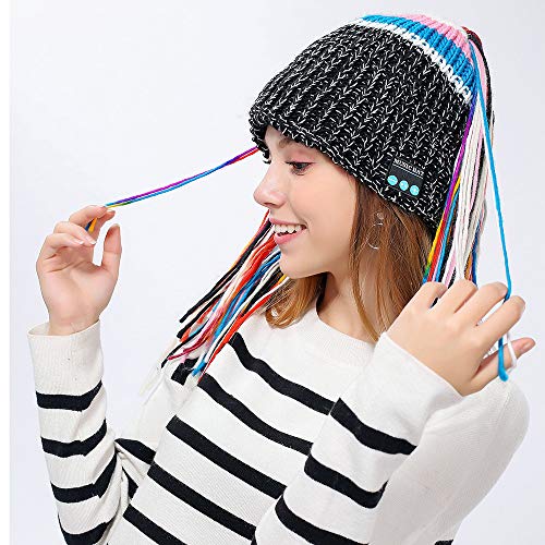 Most Wished! Teresamoon Winter Hat Wireless Bluetooth 4.2 Smart Cap Headphone Headset Speaker Mic - Thumbnail 5