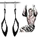 GYMTOP 1Pair Ab Straps Gym Hanging Fitness Sling Abdominal Straps with Quick Locks for Pull Up Fitness (Black) (Black)