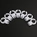 Tinksky Permanent Eyelash Makeup Tool Ink Cup Ring Holder Disposable Pigment Container for Eyebrow Tattooing,100pcs Rings and 100pcs Cups