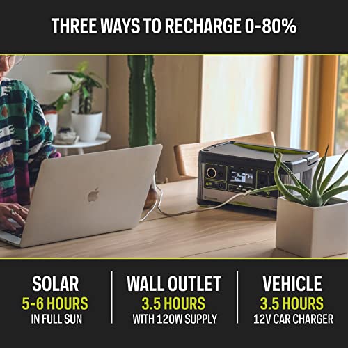 Goal Zero Yeti 500X Portable Power Station, 497 WattHours, Solar