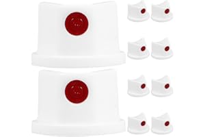 TIDTALEO 10 Pcs White Aerosol Can Spray Paint Nozzles Trigger Button Waterproof Graffiti Art Supplies for