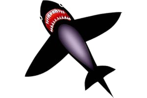 HENGDA KITE Shark Kite, Simple and Practical Design, Easy to Assemble and Fly, Suitable for Kids and Adults, Beach, Park, Yard, 49x53in