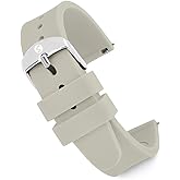 Speidel Replacement Scrub Silicone Watchband for Nurses, Doctors, Students in 18mm Light Grey