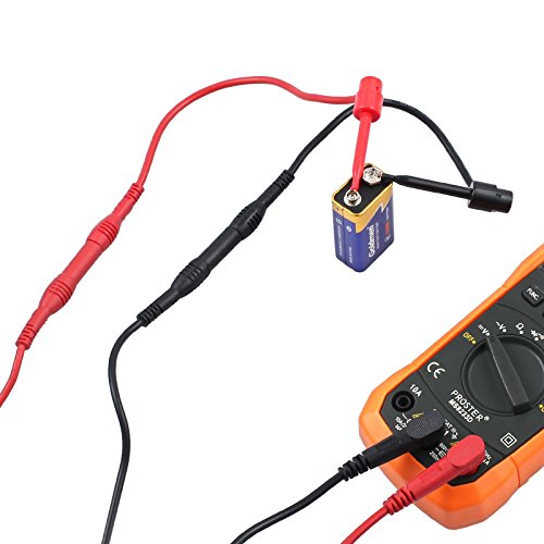 AUTOUTLET 8PCS Professional Multimeter Electronic Test Lead Kit, Multimeter Accessory Kit 2 PVC Lead Extensions + 2 Heavy Duty Test Probe + 2 Plunger Mini-hooks + 2 Alligator Clips CAT III 1000V, 10A