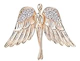 Men 's Brooch Angel Wings Corsage Women' s Sweater Cardigan Shawl Brooch