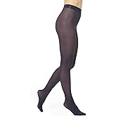 HUE Women’s Opaque Sheer to Waist Tights 40 Denier Soft High Waist Pantyhose