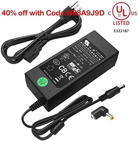 Power Adapter UL Listed 12V 5A 60W Light Transformer VI Efficiency Level Desktop Version with 1PC Adapter Tip
