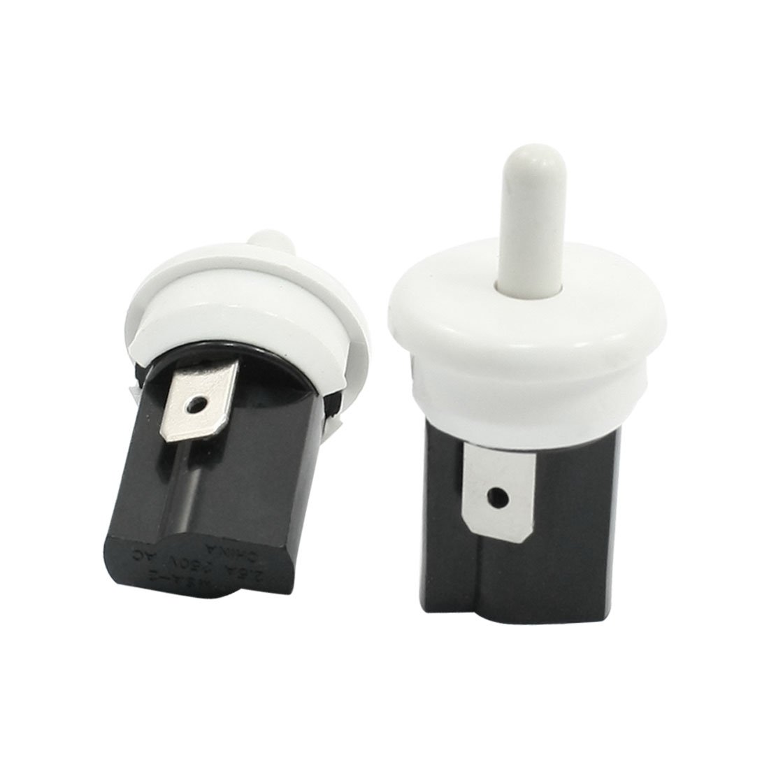 Buy 2pcs AC 250V 2.5A Plunger Button SPST Refrigerator Door Light
