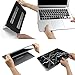 iDOO Marble Pattern Case for [ MacBook Air 11 inch ] (Model: A1370 and A1465 )- Matte Rubber Coated Hard Shell Cover - Black